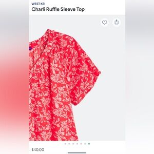 Charli Ruffle Sleeve Top